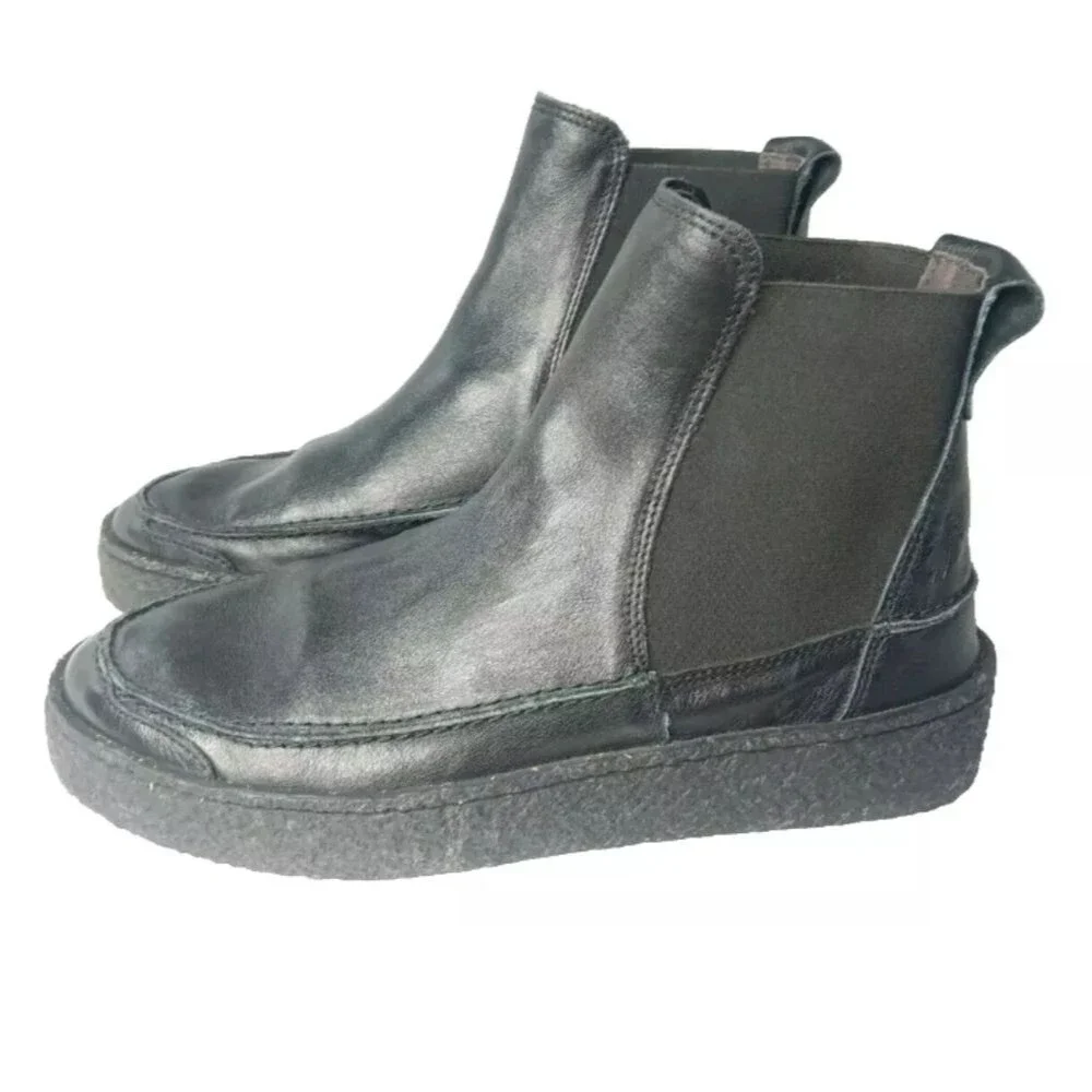 Fly London Chelsea Boots Men's Size 10 Roop ROOP541FLY-002 Black Leather